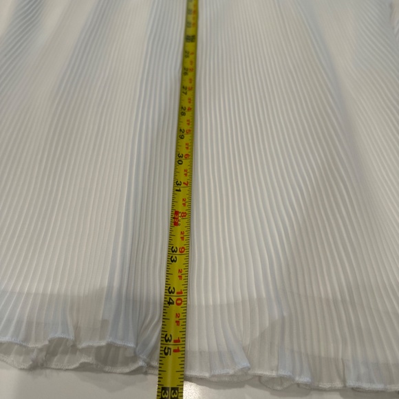 CeCe | Pleated Lace Sleeveless Dress | High Neck | Chiffon | Size 12 | NORDSTROM - Picture 9 of 9